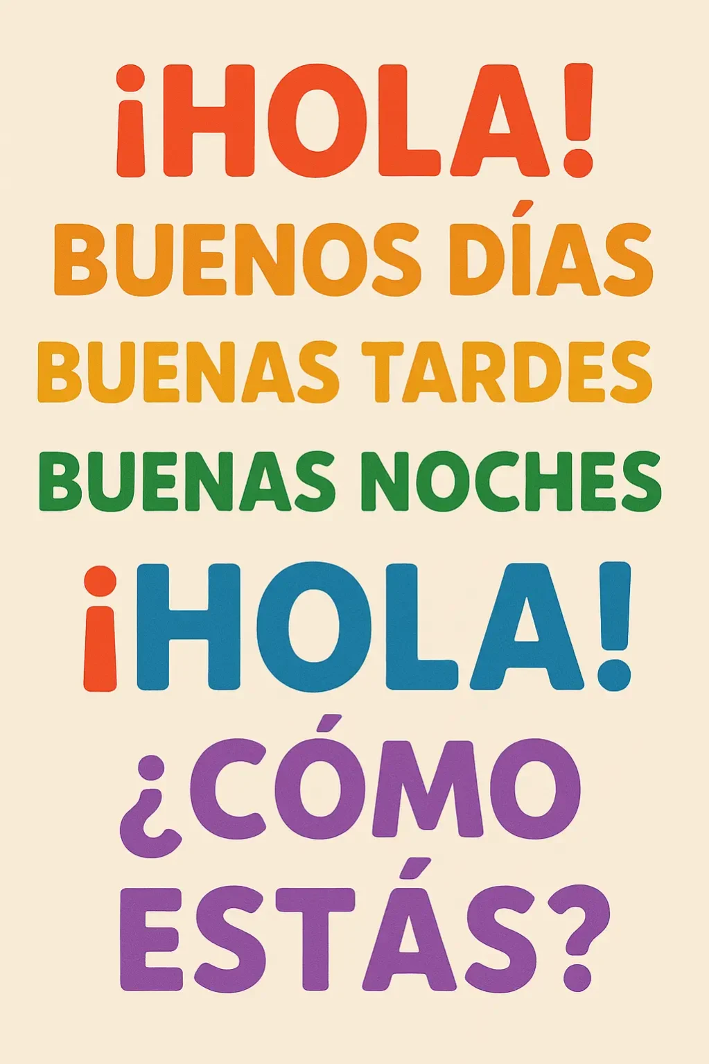 Saludos en Español